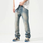 WASHED STACKED DENIM